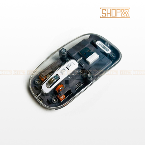GearUP WM30 Transparent Crystal 2.4G + Bluetooth Magnetic Wireless Mouse